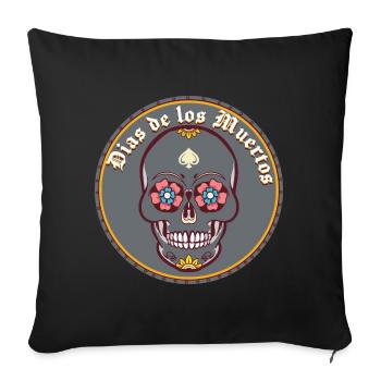 Dias de los Muertos - Sofakissenbezug 45 x 45 cm - Schwarz - Vorne
