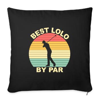 Best Lolo By Par - Golfing - Sofa pillowcase 17,3'' x 17,3'' (45 x 45 cm) - black - Front