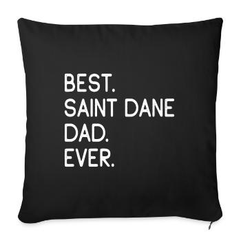Saint Dane Dad - Sofa pillowcase 17,3'' x 17,3'' (45 x 45 cm) - black - Front