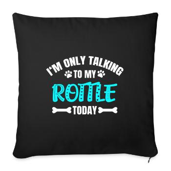 Rottle - Sofa pillowcase 17,3'' x 17,3'' (45 x 45 cm) - black - Front