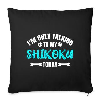 Shikoku - Sofa pillowcase 17,3'' x 17,3'' (45 x 45 cm) - black - Front