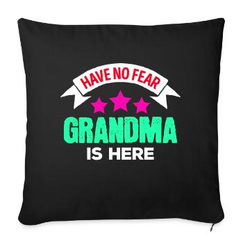 Favorite Grandma Grandmother Pensioner Statement - Sofa pillowcase 17,3'' x 17,3'' (45 x 45 cm) - black - Front