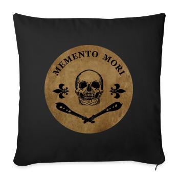 Memento Mori - Sofa pillowcase 17,3'' x 17,3'' (45 x 45 cm) - black - Front