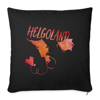 Heligoland - Sofa pillowcase 17,3'' x 17,3'' (45 x 45 cm) - black - Front