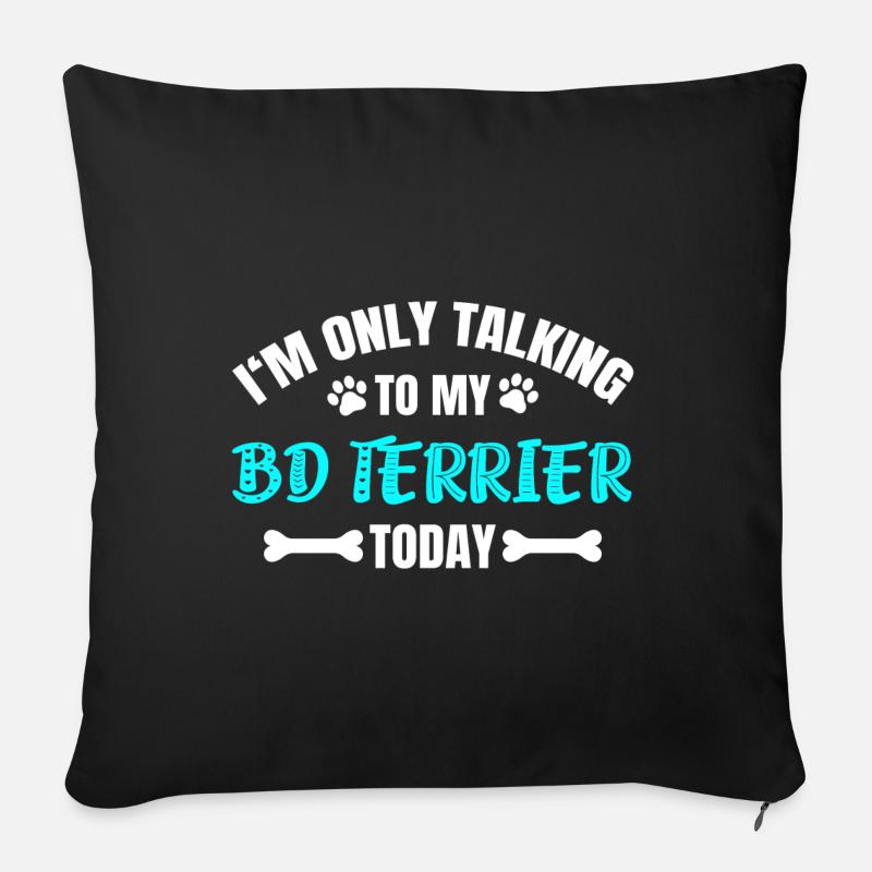 BD Terrier - Sofa pillowcase 17,3'' x 17,3'' (45 x 45 cm) - black