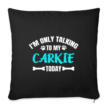 Carkie - Sofa pillowcase 17,3'' x 17,3'' (45 x 45 cm) - black - Front