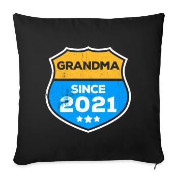 Großmutter Oma Statement Rentnerin Großmama - Sofakissenbezug 45 x 45 cm - Schwarz - Vorne