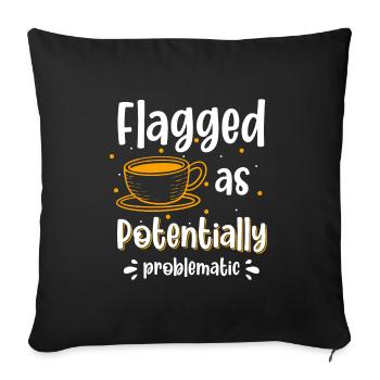 Humour Fun Pas de problème Le moindre mal - Housse de coussin décorative 45 x 45 cm - noir - Devant