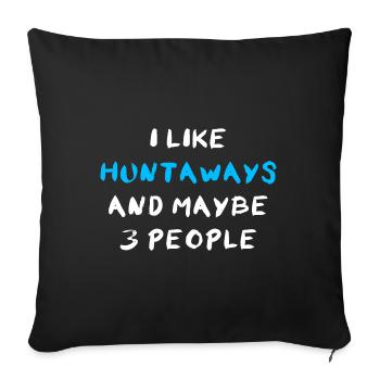 Huntaway - Sofa pillowcase 17,3'' x 17,3'' (45 x 45 cm) - black - Front