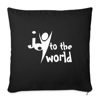 Christian Design The Son Shines and God Reigns - Sofa pillowcase 17,3'' x 17,3'' (45 x 45 cm) - black - Front