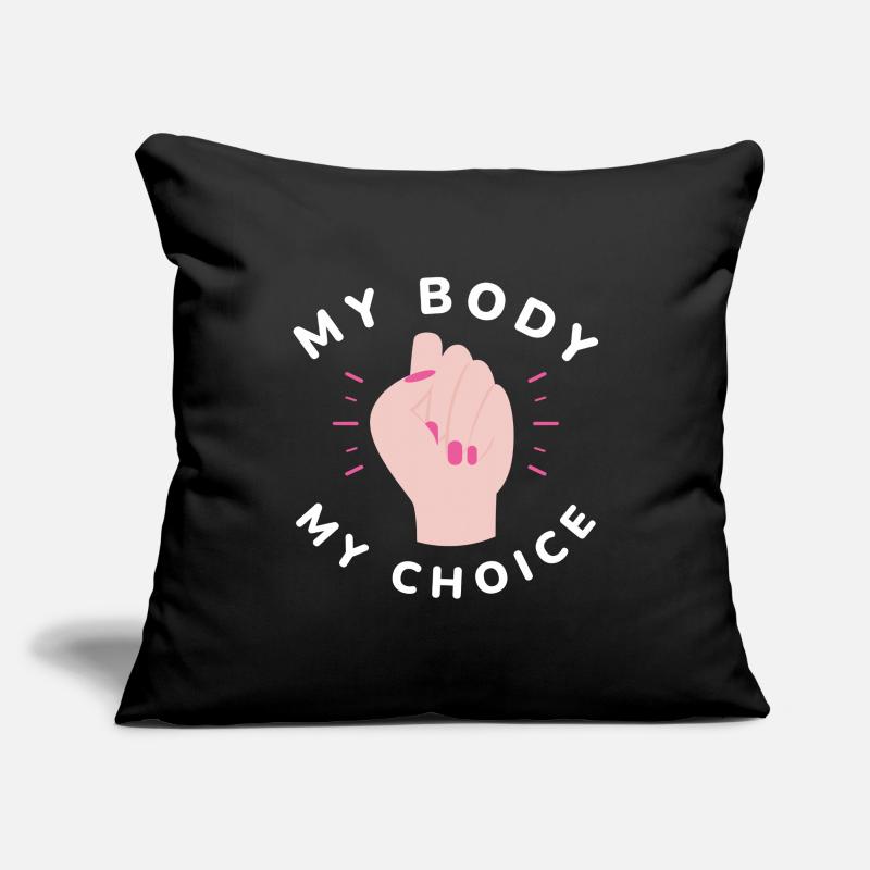 Bannit mon corps Housse de coussin décorative 45 x 45 cm