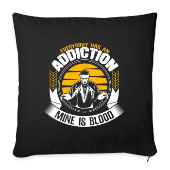 Halloween Vampire Vampire Doux ou Aigre - Housse de coussin décorative 45 x 45 cm - noir - Devant