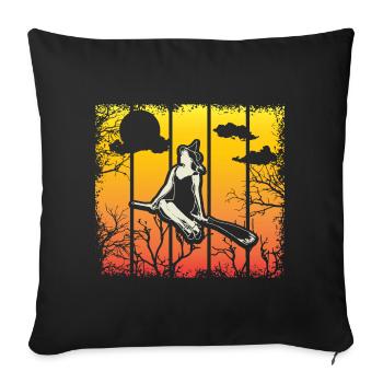 Halloween Witch Witches October Gift - Sofa pillowcase 17,3'' x 17,3'' (45 x 45 cm) - black - Front