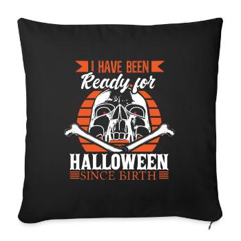 Halloween October - Sofa pillowcase 17,3'' x 17,3'' (45 x 45 cm) - black - Front