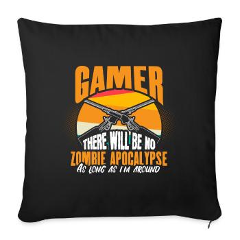 Zombie Apocalypse Undead Spell - Sofa pillowcase 17,3'' x 17,3'' (45 x 45 cm) - black - Front