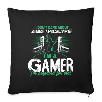 Zombie Apokalypse Virus Halloween - Sofakissenbezug 45 x 45 cm - Schwarz - Vorne