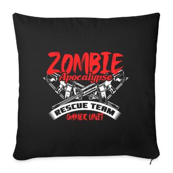 Zombie Apocalypse Zombies Gift - Sofa pillowcase 17,3'' x 17,3'' (45 x 45 cm) - black - Front