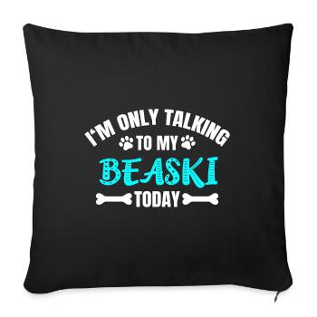 Beaski - Sofa pillowcase 17,3'' x 17,3'' (45 x 45 cm) - black - Front