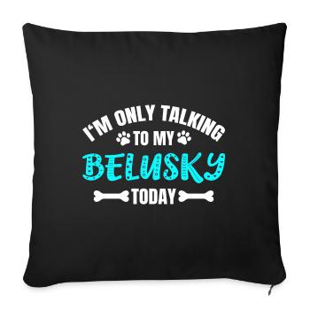 Belusky - Sofa pillowcase 17,3'' x 17,3'' (45 x 45 cm) - black - Front