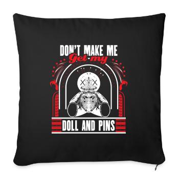 Voodoo Bondieu Magic - Sofa pillowcase 17,3'' x 17,3'' (45 x 45 cm) - black - Front