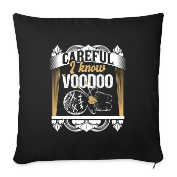 Voodoo Doll Horror - Sofa pillowcase 17,3'' x 17,3'' (45 x 45 cm) - black - Front