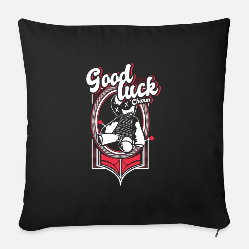 Voodoo Hexerei Geschenkidee - Sofakissenbezug 45 x 45 cm - Schwarz