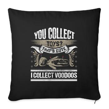 Voodoo Bondieu Creepy Gift Idea - Sofa pillowcase 17,3'' x 17,3'' (45 x 45 cm) - black - Front