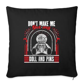 Voodoo Magic Horror Gift Idea - Sofa pillowcase 17,3'' x 17,3'' (45 x 45 cm) - black - Front