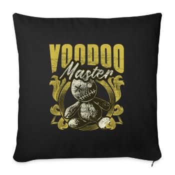 Voodoo Doll Saying Gift Idea - Sofa pillowcase 17,3'' x 17,3'' (45 x 45 cm) - black - Front