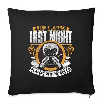 Voodoo Ghost Creepy - Sofa pillowcase 17,3'' x 17,3'' (45 x 45 cm) - black - Front