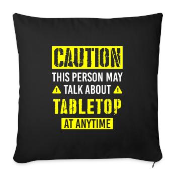 Joueur stratège de jeu de société - Housse de coussin décorative 45 x 45 cm - noir - Devant