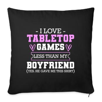 Board Games Game Figure Board - Sofa pillowcase 17,3'' x 17,3'' (45 x 45 cm) - black - Front