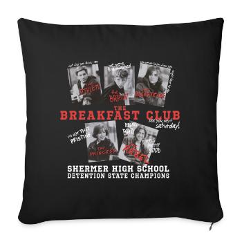 The Breakfast Club Quotes - Sofa pillowcase 17,3'' x 17,3'' (45 x 45 cm) - black - Front
