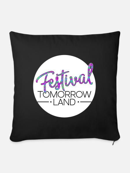 Tomorrowland Festival - Sofakissenbezug 45 x 45 cm - Schwarz