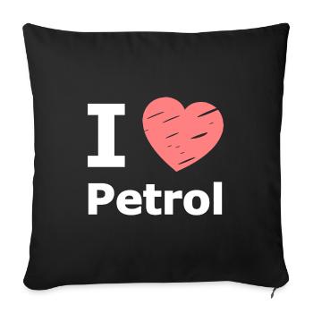 J’adore l’essence - Housse de coussin décorative 45 x 45 cm - noir - Devant