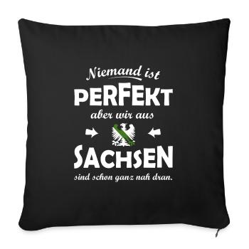 Les Saxons parfaits - Housse de coussin décorative 45 x 45 cm - noir - Devant