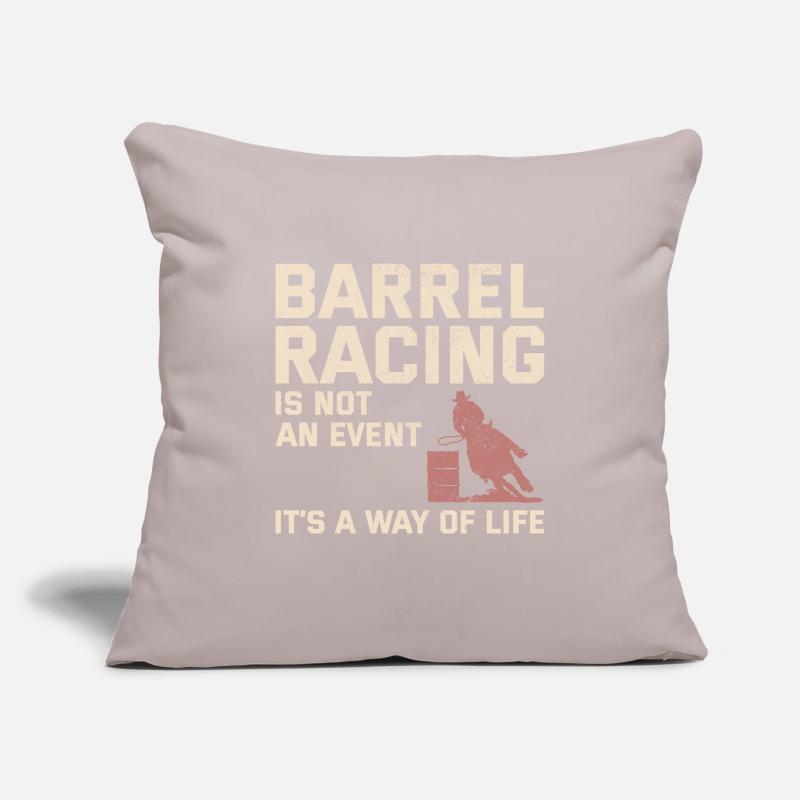 Barrel Racer Racing Équitation Course Rodeo Housse de coussin décorative 45 x 45 cm
