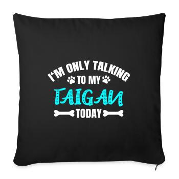Taigan - Sofa pillowcase 17,3'' x 17,3'' (45 x 45 cm) - black - Front