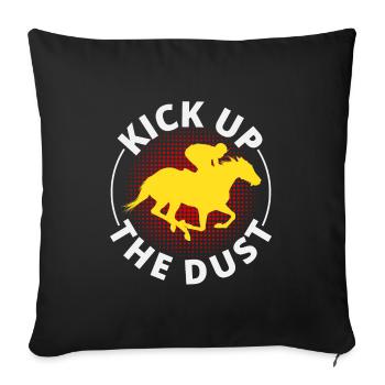 Barrel Racer Horse Riding Racing Rodeo Funny - Sofa pillowcase 17,3'' x 17,3'' (45 x 45 cm) - black - Front
