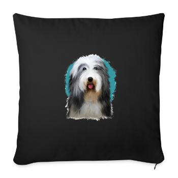 Beagle-Harrier Scent Hound Dog Sketch Illustration - Sofa pillowcase 17,3'' x 17,3'' (45 x 45 cm) - black - Front