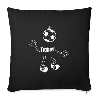 Le formateur - Housse de coussin décorative 45 x 45 cm - noir - Devant