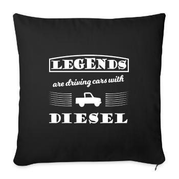 Driver Legends - Sofa pillowcase 17,3'' x 17,3'' (45 x 45 cm) - black - Front