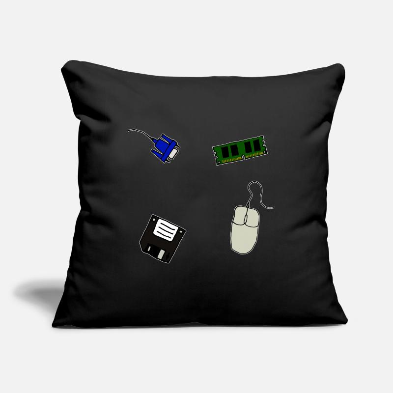 Retro Computer Floppy VGA Mouse Memory Sofa pillowcase 17,3'' x 17,3'' (45 x 45 cm)