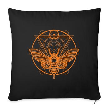 Symbol Superstition Sun Pictogram - Sofa pillowcase 17,3'' x 17,3'' (45 x 45 cm) - black - Front