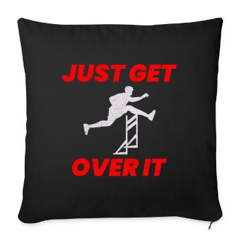 Hurdles Hurdling Hurdler Running Runner Athletes - Sofa pillowcase 17,3'' x 17,3'' (45 x 45 cm) - black - Front