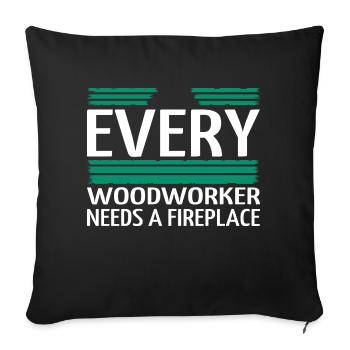 lumberjack john carpenter tshirts axes arborists - Sofa pillowcase 17,3'' x 17,3'' (45 x 45 cm) - black - Front