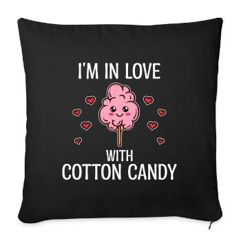 Candy Sugar Statement Bonbons Délicieux - Housse de coussin décorative 45 x 45 cm - noir - Devant