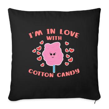 Bonbons Bonbons Bonbons Sweet Tooth Statement - Housse de coussin décorative 45 x 45 cm - noir - Devant