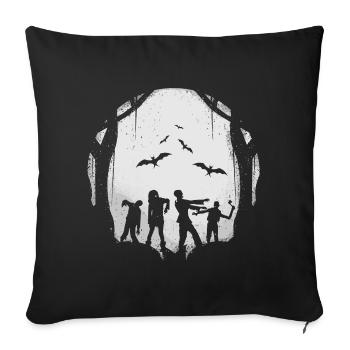 Moon Vintage Funny Simple Scary costume Halloween - Sofakissenbezug 45 x 45 cm - Schwarz - Vorne
