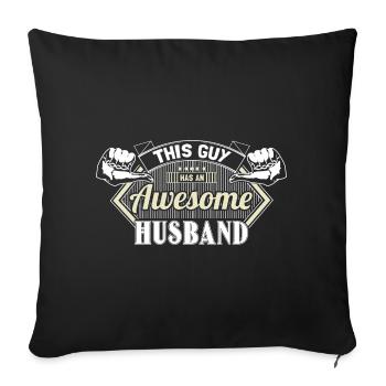 Gay Marriage Man Love Gift - Sofa pillowcase 17,3'' x 17,3'' (45 x 45 cm) - black - Front